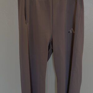 Adidas Active Pants, Women Medium, Wide Leg, Elastic Waist BROWN, stretchy